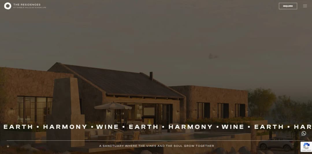 Pagina web  The Residence at Valle de Guadalupe